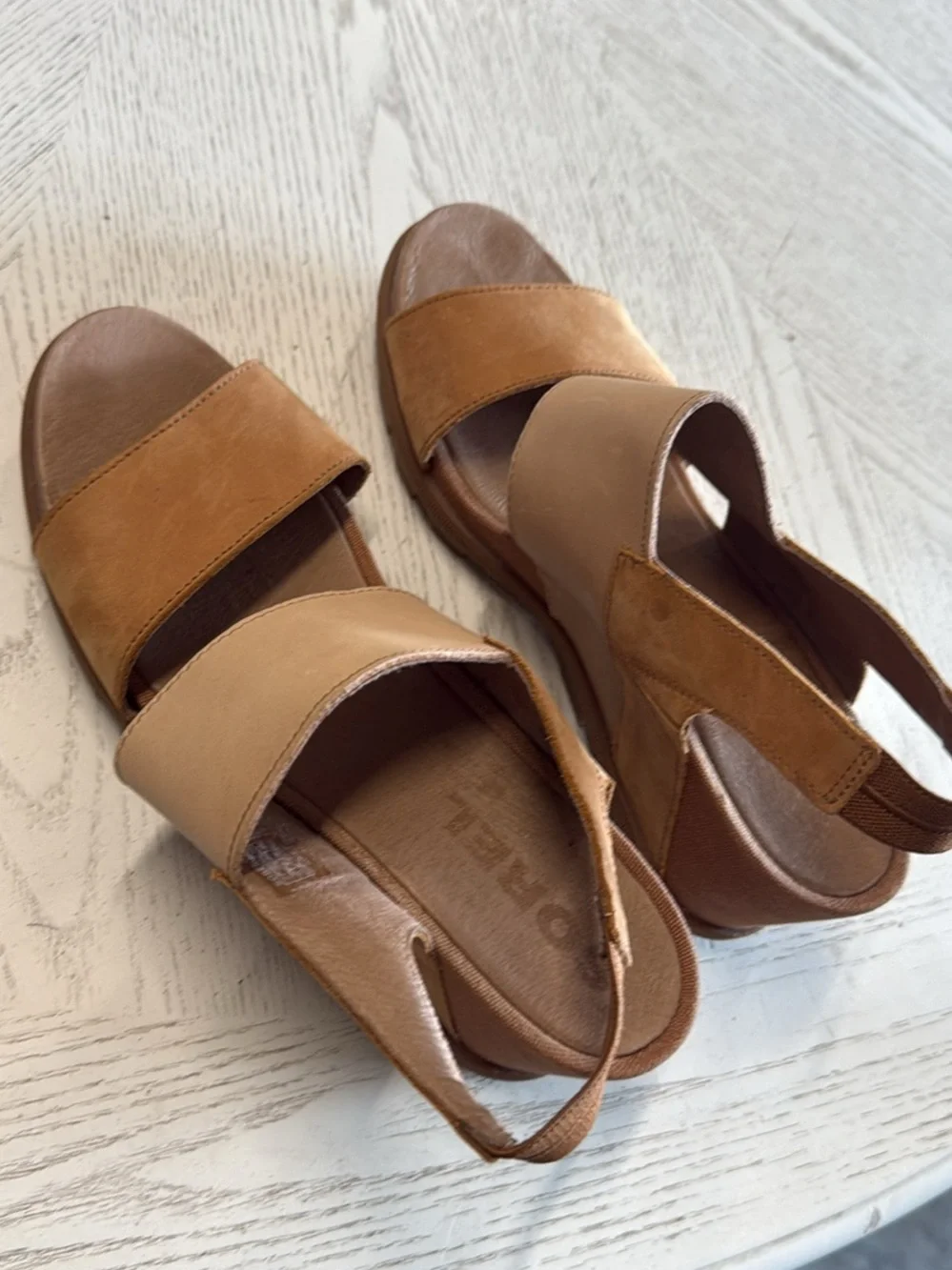 Sorel Women's Joanie II Slingback Wedge- Camel Brown size 11
